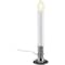 Xodus 8'' H.x1.75''D. Nickel, Base Plug In Candle W/ Dusk to Dawn Light Sensor & Replaceable LED C7 Bulb AC1180 - alternate 2