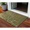 Homeroots 3' X 5' Olive Green And Dark Green Abstract Washable Indoor Outdoor Area Rug 601152 - alternate 1