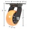 Vestil Polyurethane Swivel Caster 4 In. Diameter x 2 In. Width 594 Lb. Capacity Orange/Black CST-BN-4X2PUP-S - alternate 4