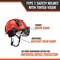 Malta Dynamics Safety Helmet w/Tinted Visor, Polyethylene, Ratchet, Red, Fits Hat Size One Size Fits Most HTR1102 - alternate 3