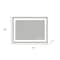Homeroots 28" Clear Lighted Frameless Bathroom Vanity Mirror 636263 - alternate 3