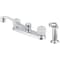 Boston Harbor Boston Harbor F8F10041CP Kitchen Faucet, 2-Faucet Handle, Metal, Chrome F8F10041CP - alternate 1