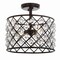 Jonathan Y Gabrielle 14.5" Crystal/Metal LED Semi-Flush Mount, Oil Rubbed Bronze JYL9023A - alternate 1