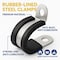 Grizzly Supply Cable Clamp, 1 1/2 in Bundle Dia., .59 in W, Rubber-Lined P-Clamp, 304 Stainless Steel, Black, 100PK GS-RPC5-1 1/2-C - alternate 7