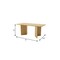 Homeroots 79" Natural Solid Wood Sled Base Dining Table 712194 - alternate 4
