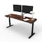 We'Re It Electric Sit Stand Desk, 46.25 H, 24 W X Laminate wood, metal, Black, Walnut Block VL22BLK7224-WNB - alternate 1