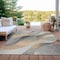Homeroots 8' X 10' Gray Silver And Rust Abstract Washable Indoor Outdoor Area Rug 616757 - alternate 4