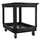 Rubbermaid Commercial Utility Cart with Deep Lipped Plastic Shelves, Structural Foam, 500 lb Load Capacity, 2 Shelves FG9T6700BLA - alternate 2