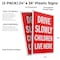 Signmission Drive Slowly Children Live Here, Plastic Signs Only 24 Inch x 36 Inch, Corrugated Plastic, 2PK CSB-2436-2PACK-DriveSlowlyChildrenLiveHe - alternate 2