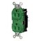 Hubbell Wiring Device-Kellems Straight Blade Receptacle, 5-15R, 15 A, 125V AC, 2 Pole, 3 Wire, Surface Mount, Grounded HBL8200STGN - alternate 2