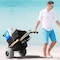 Vevor Beach Sand Cart Beach Wagon for Sand 12 in Wheels Beach Gardening CGY30003A-12SIS - alternate 4