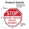 Signmission Stop Do Not Enter Private Driveway, 4 inch X 4 inch, Vinyl Decal, 2PK OC-D-2PACK-4-278 - alternate 2