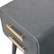 Homeroots 22" Black Solid Wood Two Drawer Nightstand 651871 - alternate 4