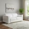 Homeroots 71in Dark Gray and Silver Italian Leather Loveseat 720481 - alternate 3
