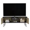 Homeroots 48" Beige and Black Cabinet Open And Enclosed Storage TV Stand 546401 - alternate 4