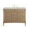 James Martin Vanities Kinnsden 48" Single Vanity, Weathered Oak w/ 3 CM Tajnar Eclos Top D680-V48-WTO-3TJR - alternate 1