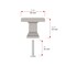 Richelieu 1 1/2 in. X 15/16 in. (38 mm x 24 mm) Polished Nickel Transitional Metal Cabinet Knob BP79538180 - alternate 3