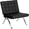 Flash Furniture Leather Lounge Chair, Flash Series, Blk, 32" x 35" ZB-FLASH-801-CHAIR-BK-GG - alternate 1