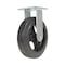 Vestil Rubber Rigid Caster 8 In. Diameter x 2 In. Width 551 Lb. Capacity Black CST-VE-8X2MR-R - alternate 1