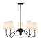 Jonathan Y Skylar 32" 5-Light Classic Minimalist Metal Inverted Gourd LED Chandelier, Black JYL7912A - alternate 1