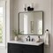 Vaxcel Laurelhurst 2-Light Vanity Light, Matte Black, White Marble Glass, 13.25-In. Wide W0575 - alternate 4