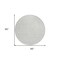 Homeroots 8' Silver And Gray Round Geometric Washable Indoor Outdoor Area Rug 602451 - alternate 2