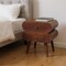 Homeroots 20" Brown Solid Wood Round Two Drawer Nightstand 651521 - alternate 6