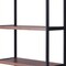 Homeroots Brown And Black Metal Three Tier Bookcase with Two Doors 486292 - alternate 2