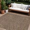 Homeroots 9' X 12' Brown Gold And Ivory Polka Dot Washable Indoor Outdoor Area Rug 599032 - alternate 1