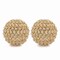 Homeroots Set of Two 5" Gold Clear And Ivory Metal Faux Crystal And Pearl Decorative Orbs, 2PK 659494 - alternate 3