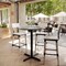 Flash Furniture 36" Round Tabletop, Seamless Surface Technology, Gray Faux Concrete, 30"x30" Black Bar Height X-Base ST-RD36-CMGY-T3030B-GG - alternate 7