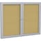 Ghent Enclosed Cork Bulletin Board 60x48", 2 Door PA24860K - alternate 1