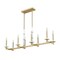 Z-Lite Kaden 8-Light Linear Chandelier, 12 in W, Modern Gold 3045-8L-MGLD - alternate 5