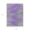 Homeroots 9' X 12' Purple Gray And Charcoal Abstract Washable Indoor Outdoor Area Rug 587174 - alternate 2