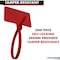 Kable Kontrol Write On Zip Tie Tags, 2in x 3in Flag Top, 12in L, 120 Lbs Strength, 100 Pcs, Red, 100PK CTWO-12-100-RD - alternate 4