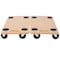 Edendirect Heavy Duty Wood Furniture Dolly with Wheels, 500 lbs Capacity 2pcs 22.8in x11.2in Platform ED-W46577450 - alternate 6