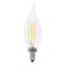 Feit Electric 2 LED Bulb, Decorative, Flame Tip Lamp, 40 W Equivalent, E12 Lamp Base, Dimmable, Clear BPCFC40/927CA/FIL - alternate 1