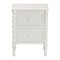 Baxton Studio Malinda Classic White Wood 2-Drawer End Table with Spindle Legs 253-14064-ZORO - alternate 6