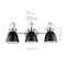 Jonathan Y Phineas 25.5" 3-Light Adjustable Farmhouse Bohemian Iron LED Vanity Light, Black/Nickel JYL1116A - alternate 4