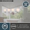 Vaxcel Bellwood 28 in. 4-Light Traditional Nickel Bathroom Vanity Fixture, Glass Shade W0522 - alternate 3