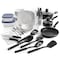 Gibson All U Need 45 Piece Dinnerware Cookware Combo Set in White 750112763M - alternate 1