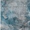 Homeroots 9' X 12' Teal Blue And Navy Blue Abstract Washable Indoor Outdoor Area Rug 581777 - alternate 4