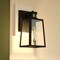 Vaxcel Sutton, 12.25 in H, Black Outdoor Wall Light, Motion Sensor, Dusk to Dawn, Seeded Glass T0812 - alternate 4