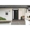 Vdomdoors Front Exterior Prehung Metal-Plastic Door Frosted Glass / MANUX 8112 Matte Black / Office Commercia MANUX8112EXD-BLK-W32+16xH80+12-LH-I - alternate 1