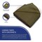 Tarps Now Tarps, 20 ft x 40 ft, 20 Mil, Olive Drab, Cotton Canvas CS-CWD12-2040 - alternate 3