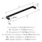 Amerock Metro 6-5/16 inch (160mm) Center-to-Center Matte Black Cabinet Pull, 10PK 10VMP37292MB - alternate 2