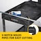 Rubbermaid Commercial Utility Cart with Deep Lipped Plastic Shelves, Plastic, 500 lb Load Capacity, 2 Shelves, 26 in W FG452010BLA - alternate 6