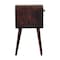 Homeroots 22" Brown Solid Wood Square One Drawer Nightstand 651799 - alternate 4