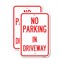 Signmission No Parking in Driveway, 12'' X 18'' 2 Signs, Heavy Gauge Aluminum, 2PK A-1218-2PACK-23723 - alternate 1