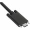 Targus 1M USB-C MALE W/ SCREW TO USB-C MALE CABLE W/ USB-A TETHER BLACK ACC1133GLX - alternate 3